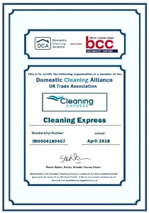 domestic cleaning alliance cleaning express certificate