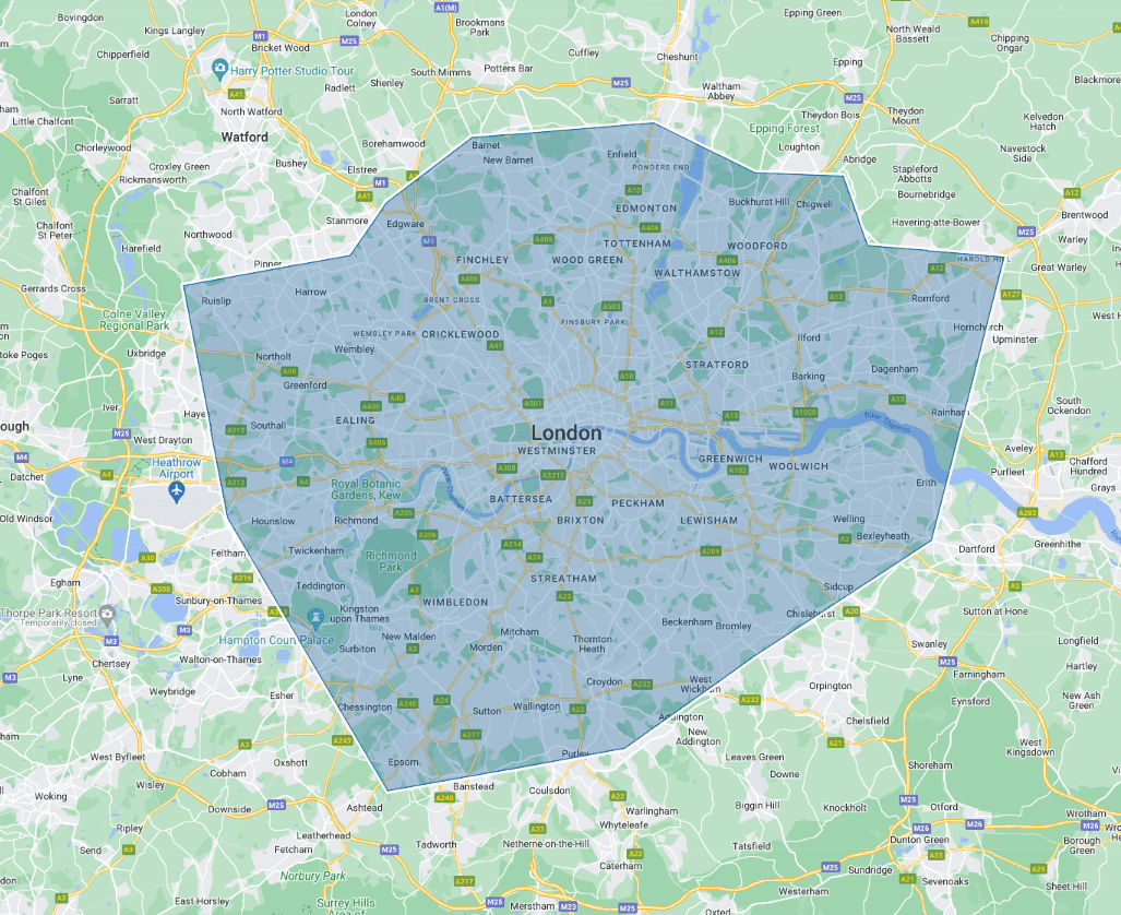 areas we cover in london
