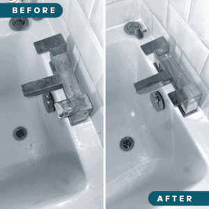 limescale removed from bathtub