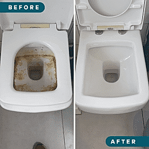 bathroom limescale removal for end of tenancy clean