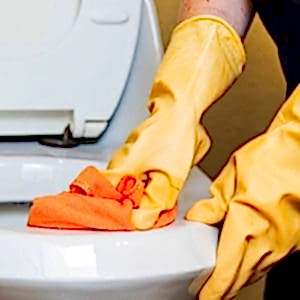 bathroom cleaning